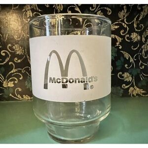 McDonald's Transparent Glass with Logo